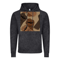 Vintage Black melanin raised fist seamless pattern Vintage Hoodie - BundleAndBundleShop