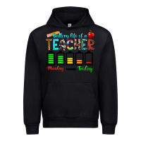 Black battery life of a teacher monday friday Urban Hoodie - RanaPortraitStore