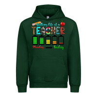 Forest Green battery life of a teacher monday friday Urban Hoodie - RanaPortraitStore