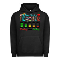Pigment Black battery life of a teacher monday friday Urban Hoodie - RanaPortraitStore