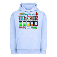 Pigment Grape Ice battery life of a teacher monday friday Urban Hoodie - RanaPortraitStore