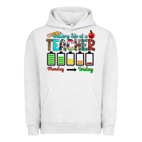 Pigment Lunar Rock battery life of a teacher monday friday Urban Hoodie - RanaPortraitStore