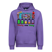 Tulip battery life of a teacher monday friday Urban Hoodie - RanaPortraitStore