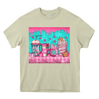 Mossy pink christmas coffee Heavy Core Tee - Jasminsmagicworld
