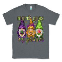 Charcoal Heather Mardi Gras with my gnomies Classic Tee - HowdyJamesFarm