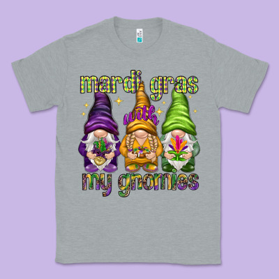 Mardi Gras With My Gnomies Classic Tee Designed By Howdyjamesfarm