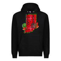 Black indiana watermelon Premium Hoodie - RacoonDesign