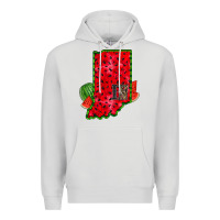Dove Grey indiana watermelon Premium Hoodie - RacoonDesign