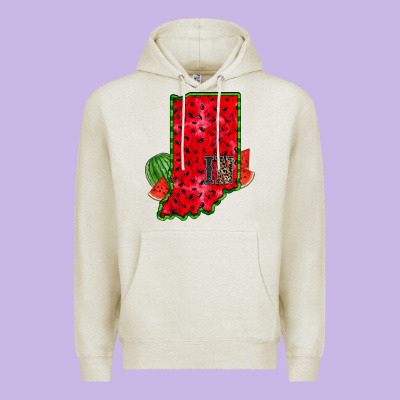 Indiana Watermelon Premium Hoodie Designed By Racoondesign