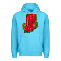 Ocean Blue indiana watermelon Premium Hoodie - RacoonDesign