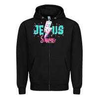Black jesus saves Zipper Hoodie - JahusDesignShop
