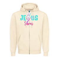 Sandshell jesus saves Zipper Hoodie - JahusDesignShop