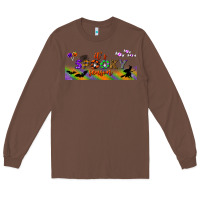 Chestnut it's spooky season libbey glass Long Sleeve Tee - BundleAndBundleShop