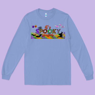 It's Spooky Season Libbey Glass Long Sleeve Tee Designed By Bundleandbundleshop