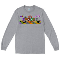 Heather Grey it's spooky season libbey glass Long Sleeve Tee - BundleAndBundleShop
