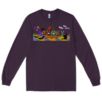 Plum it's spooky season libbey glass Long Sleeve Tee - BundleAndBundleShop