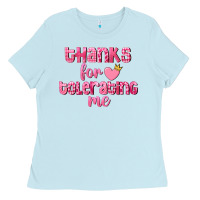 Baby Blue Thanks for tolerating me Valentine's Day Ladies Tee - FaDigitalArtStudio