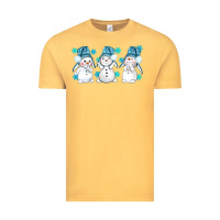 Vintage Mustard snowman winter bbs Vintage Tee - BundleAndBundleShop