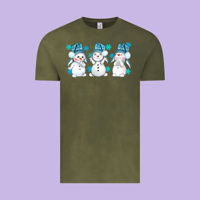Snowman Winter Bbs Vintage Tee Designed By Bundleandbundleshop