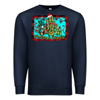 Navy merry & bright Premium Sweatshirt - JahusDesignShop