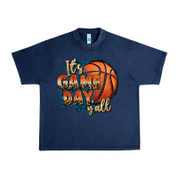 Navy it's game day y'all basketball Urban Heavy Tee - FaDigitalArtStudio