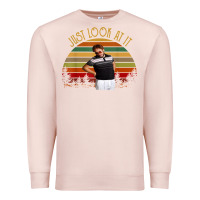 Pale Pink just look at it vintage funny for men women and family t shirt Premium Sweatshirt - baoMotion