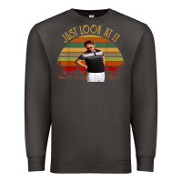 Smoke just look at it vintage funny for men women and family t shirt Premium Sweatshirt - baoMotion