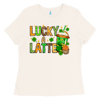 Bone St. Patrick's Lucky a latte Ladies Tee - OliviaCreatesArt