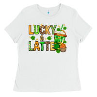 St. Patrick's Lucky A Latte Ladies Tee | Teevron