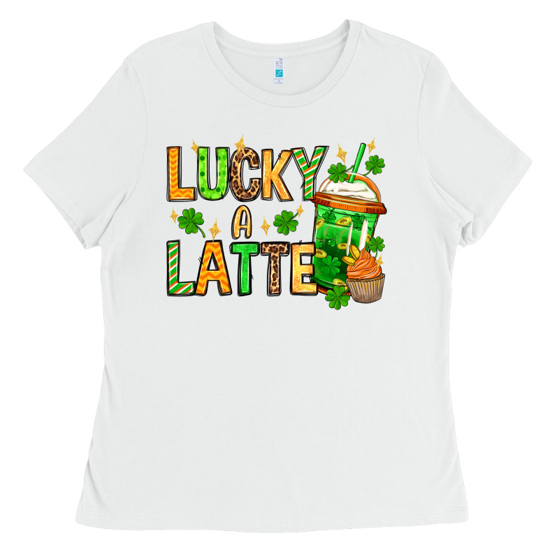 St. Patrick's Lucky A Latte Ladies Tee by OliviaCreatesArt | Teevron