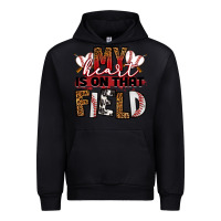 Black my heart is on that field baseball Urban Hoodie - RanaPortraitStore