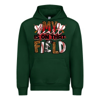 Forest Green my heart is on that field baseball Urban Hoodie - RanaPortraitStore