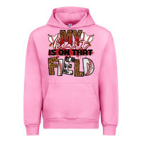 Fuchsia Pink my heart is on that field baseball Urban Hoodie - RanaPortraitStore