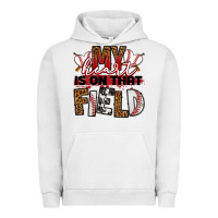 Pigment Lunar Rock my heart is on that field baseball Urban Hoodie - RanaPortraitStore
