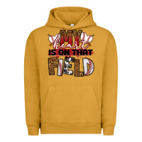 Pigment Peanut Butter my heart is on that field baseball Urban Hoodie - RanaPortraitStore