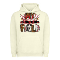 Pigment Pistachio my heart is on that field baseball Urban Hoodie - RanaPortraitStore