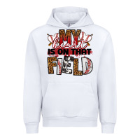 White my heart is on that field baseball Urban Hoodie - RanaPortraitStore