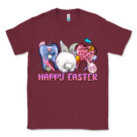 Burgundy Happy Easter Dental Easter Day Classic Tee - CowGirlArtShop