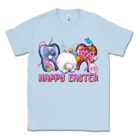 Dusty Blue Happy Easter Dental Easter Day Classic Tee - CowGirlArtShop
