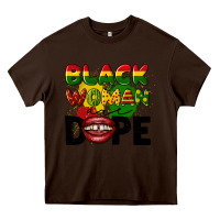 Chocolate Brown black woman are dope Heavy Core Tee - CowGirlArtShop