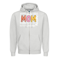 Dove Grey mom Zipper Hoodie - JahusDesignShop