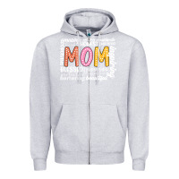 Heather Grey mom Zipper Hoodie - JahusDesignShop