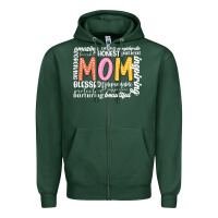 Sports Green mom Zipper Hoodie - JahusDesignShop