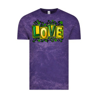 Cloud Purple St. Patrick's Day love Vintage Tee - FaDigitalArtStudio