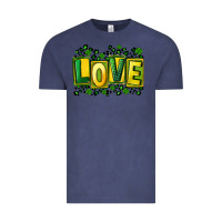 Vintage Denim St. Patrick's Day love Vintage Tee - FaDigitalArtStudio