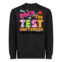Black rock the test don't stress! just do your best Heavyweight Sweatshirt - JahusDesignShop