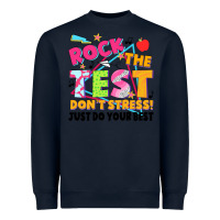 Navy rock the test don't stress! just do your best Heavyweight Sweatshirt - JahusDesignShop