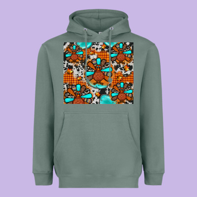 Turkey Heavyweight Hoodie Designed By Jahusdesignshop