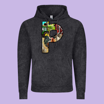 Farm Life Alphabet Lowercase Letters P Vintage Hoodie Designed By Bundleandbundleshop