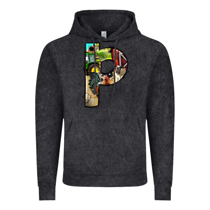 Farm Life Alphabet Lowercase Letters P Vintage Hoodie by BundleAndBundleShop | Teevron